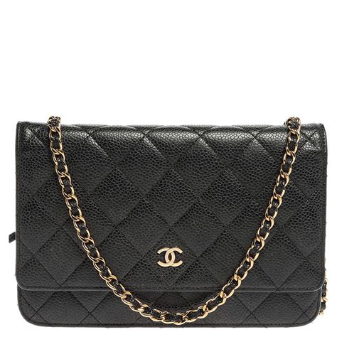 chanel black leather clutch|chanel clutch price.